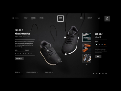 电商专页运动鞋店(E-commerce Page Sneaker Store)