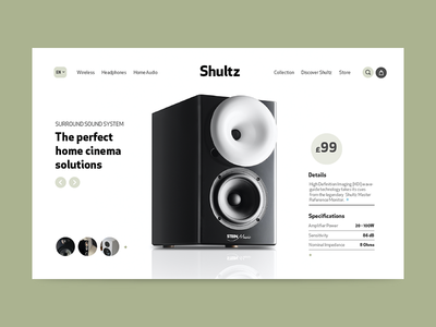 音箱店 - 产品页面(Speaker Shop - Product Page)