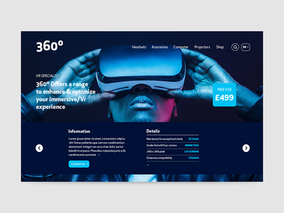 VR商店-产品页面(VR Shop - Product Page)