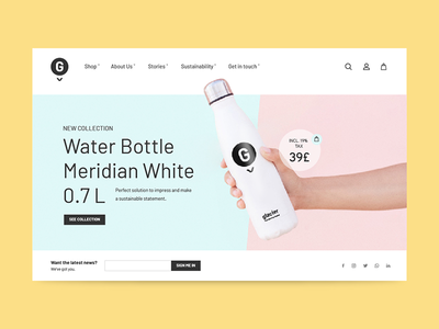 水壶 - 产品页面(Water Bottle - Product Page)