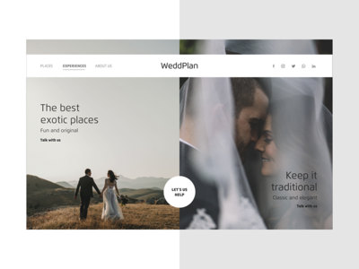 网络服务页面婚礼策划师(Web Service Page Wedding Planner)