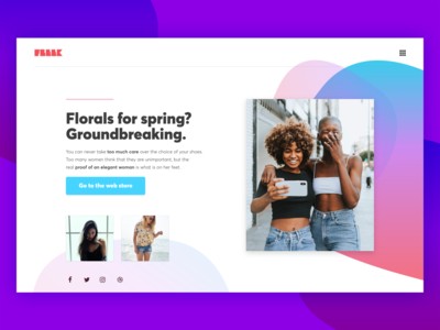 时尚/个人登陆英雄(Fashion / Personal Landing Hero)