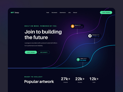 无效的(NFT Swap - Creative Hero Section Template)