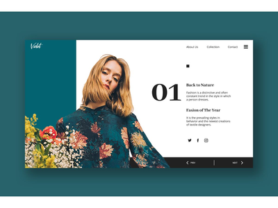 美容和时尚英雄标题模板(Beauty and Fashion Hero Header Template)