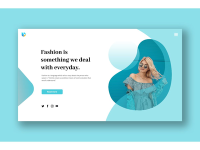 时尚英雄标题模板(Fashion Hero Header Template)