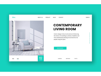 家庭和装饰英雄标题模板(Home and Decor Hero Header Template)