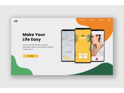 英雄标题生活简单的应用程序(Hero Header Life Easy Apps)