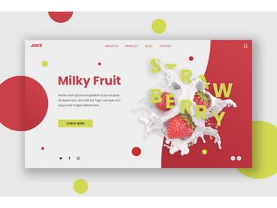 英雄标题乳白色水果(Hero Header Milky Fruit)