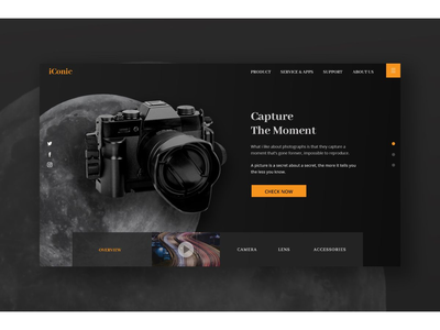 相机英雄标题模板(Camera Hero Header Template)