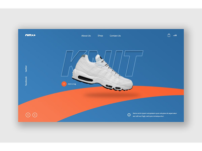鞋类英雄标题模板(Footwear Hero Header Template)