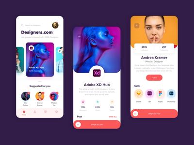 寻找设计师 - 移动应用(Find Designers - Mobile App)