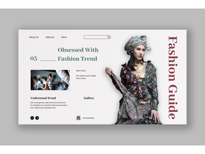 城市时尚英雄标题模板(Urban Fashion Hero Header Template)