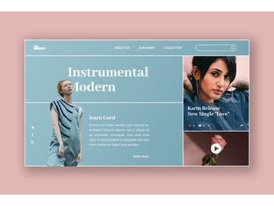 城市时尚英雄标题模板(Urban Fashion Hero Header Template)