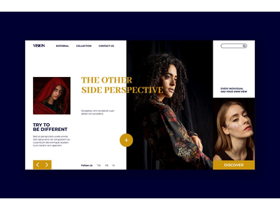 城市时尚英雄标题模板(Urban Fashion Hero Header Template)