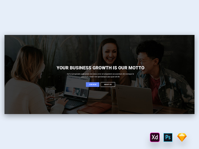 商业网站的英雄标题-02(Hero Header for Business Websites-02)