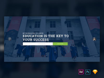 教育网站的英雄标题-03(Hero Header for Educational Websites-03)