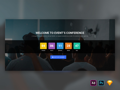 活动和会议网站的英雄标题-02(Hero Header for Event & Conference Websites-02)