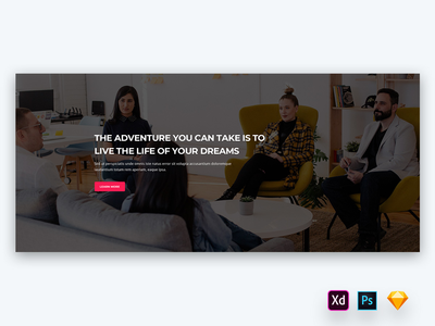 培训师网站的英雄标题-02(Hero Header for Trainers Websites-02)