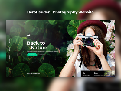 HeroHeader 摄影网站-01(HeroHeader for photography Website-01)