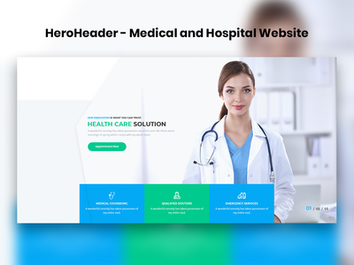 HeroHeader 医疗和医院网站-09(HeroHeader for Medical & Hospital Websites-09)