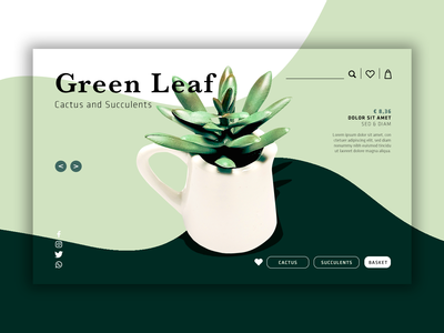 英雄头 - 绿叶(Hero Header - Green Leaf)