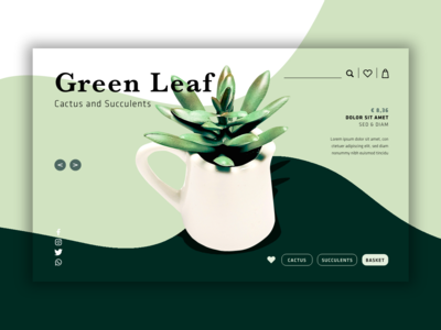 英雄头 - 绿叶(Hero Header - Green Leaf)