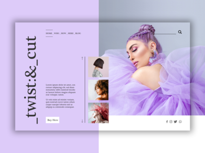 英雄头球 - 扭曲和切割(Hero Header - Twist & cut)