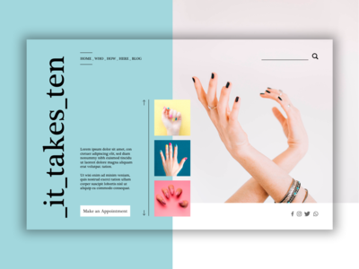 英雄标头 - 需要十(Hero Header - It takes ten)