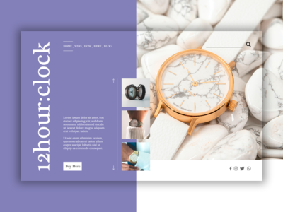 英雄标题 - 12 小时制(Hero Header  - 12hour clock)