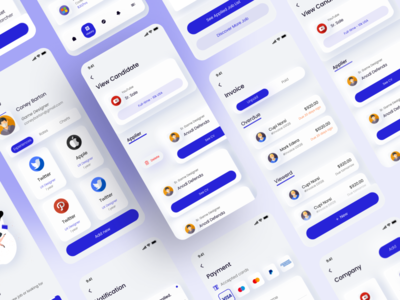 工作查找器 UI 概念(Job Finder UI Concept)
