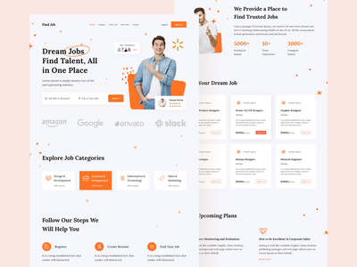 求职平台 - 登陆页面(Job Finding Platform - Landing Page)