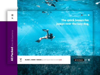 英雄头 - 全部打包 - 水下(Hero Header - All packed - Underwater)