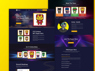 #03 NFT 登陆页面 Web 模板。(#03 NFT Landing Page Web Template.)