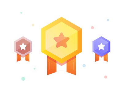 六角奖牌变化 2(Hexagon medal variations 2)