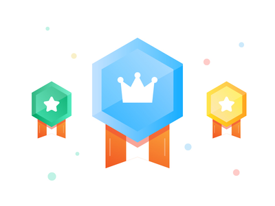 六角奖牌变化 1(Hexagon medal variations 1)