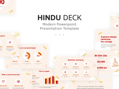 印度教的PowerPoint演示模板(Hindu PowerPoint Presentation Template)