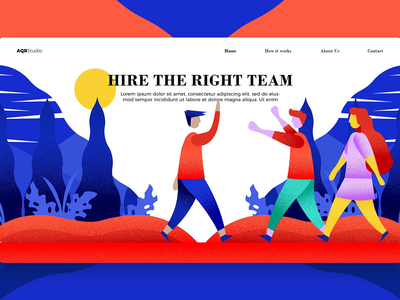 雇用 - 横幅和登陆页面(Hire - Banner & Landing Page)