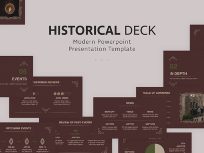 历史的PowerPoint演示模板(Historical PowerPoint Presentation Template)