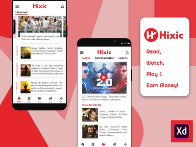 Hixic 新闻应用程序用户界面(Hixic News App UI)