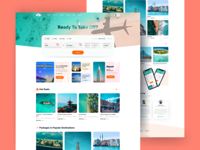 酒店度假村和航空公司预订网站(Hotel Resort, & Airlines booking website)