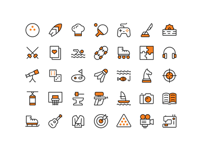 爱好图标(Hobby Icons)