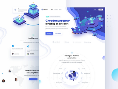 加密货币登陆页面(Cryptocurrency  Landing page)