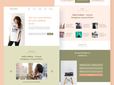 Hola 时尚登陆页面(Hola Fashion Landing Page)