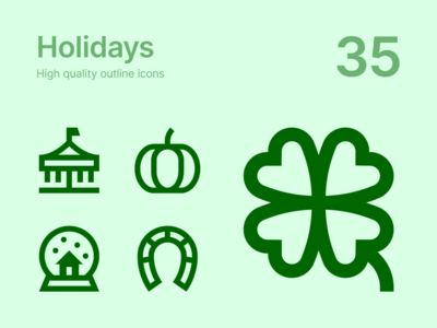 假期图标(Holidays icons)