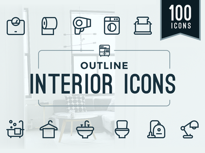 室内/家庭图标(INTERIOR / HOUSEHOLD ICONS)