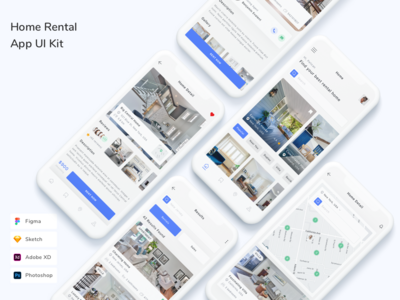 家庭租赁应用程序 UI 套件(Home Rental App UI Kit)