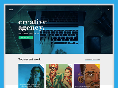 个人作品集 Creative Agency Portfolio 网站(Personal portfolio Creative Agency Portfolio website)
