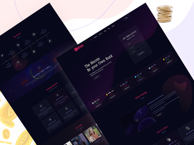 比特币 - 加密货币登陆页面(Bitcoin - Cryptocurrency Landing Page)