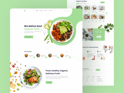 达斯餐厅首页设计(Daas Restaurant home page design)