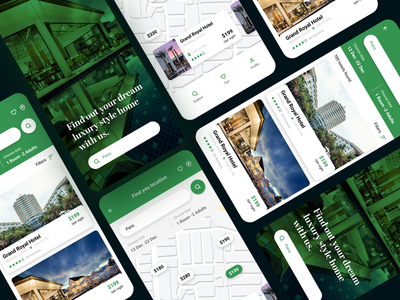 出租房屋查找器应用程序模板(Rental Home Finder App Template)